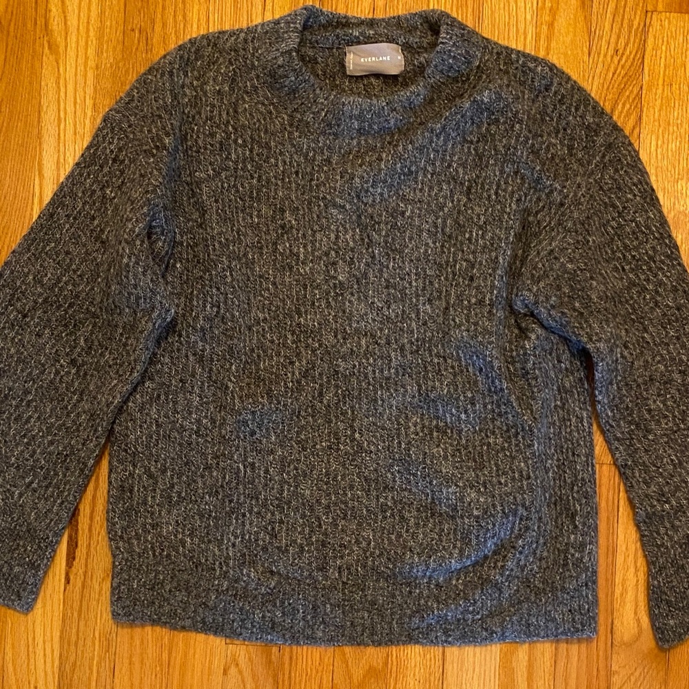 Everlane Charcoal Crewneck Sweater, Sz M
